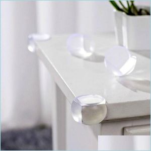 Acessórios de móveis Transparente Sile Table Corner Edge Er Guards Protector Seguro Baby Crianças de Segurança Infantil Adesivo DR DH2TF