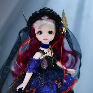 Dolls Dream Fairy 1/6 Doll Princess Dress 28cm BJD 28 Joints Body Ball foged Doll Full Set With Clothes Shoes Diy Toy Gift for Girls 230330