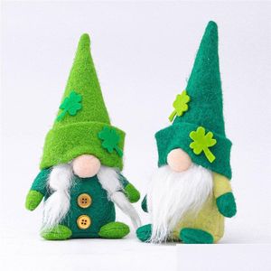 Andra festliga festförsörjningar påsk ansiktslösa kanin doll barn kanin gnome gåva St. Patrick dag nissar dvärg semesterbord dekorati dhsbm