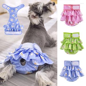 Abbigliamento per cani Pantaloni fisiologici per animali domestici Forniture lavabili a prova di perdite mestruali Mutandine da principessa femminile