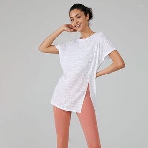 Active Shirts 2023 Summer Yoga Tops Sport Shirt Women Fitness Gym Top Running T-shirts Female Sports Quick Dry Workout For