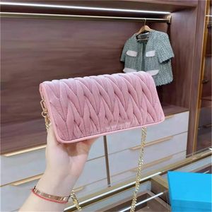 Fashion designer bags ladies luxury quality chain bag handbag shoulder handbags velvet fabric material dual-use style series