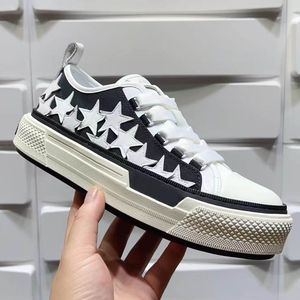 Designer Stars Court Low Shoe Sneakers da uomo Amri Black Women White Canvas Mens Trainers