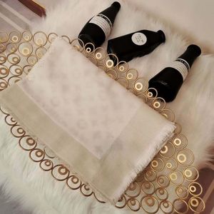 Scarf Designer Fashion real Keep high-grade scarves wool Silk with gold thread simple Retro style accessories for women Twill Scarve 17 colors 140cmx140cm No box