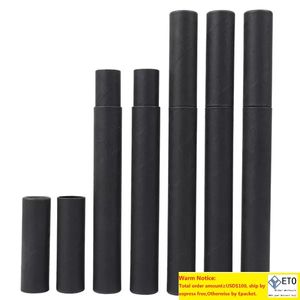 500pcslot Black Kraft Paper Incense Tube IncenseBarrel Small Storage Box for pencil Joss Stick Convenient Carrying
