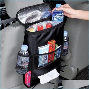 Other Housekeeping Organization Auto Car Seat Organizer Insulation Bags Universal Back Holder Multipocket Travel Storage Keep Warm Dhxp5