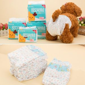 Dog Apparel Pet Diapers Super Absorption Physiological Pants For Dogs Female Disposable Leakproof Nappies Puppy 10PCS