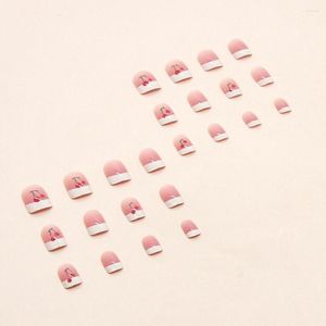 False Nails Beautiful Faux Nail Ins Style Artificial Polished Japanese Lovely Cherry Glossy Texture Decoration