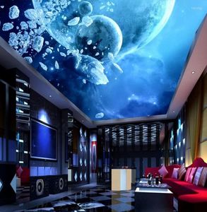 Wallpapers Custom 3d Ceiling Po Wallpaper Starry Sky For Bedroom Walls Mural Kids Room