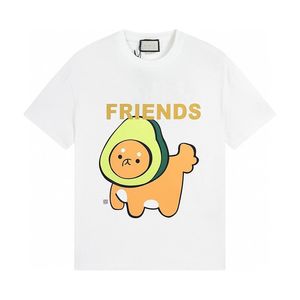 Męskie designerka koszulka mody Tshirt luksusowe krótkie rękaw męskie men S Tracka T-shirt Leisure Cartoon Rabbit Print Damskie ubrania