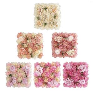 Decorative Flowers Artificial Flower Wall Panel Arrangements Rose Po Background For Wedding Party Valentines Day Outdoor Decor