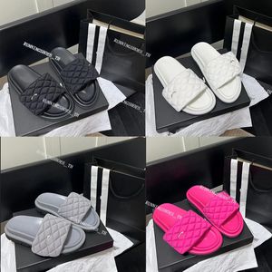 Pantofole firmate Uomo Donna Scivoli Estate Pane Sandali Ringer Reticolo Trapuntato Scivoli Morbido Fondo spesso Sandalo Comfort Sandalo da spiaggia