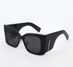 مصمم الأزياء 119 Blaze النظارات الشمسية للنساء كبيرة الحجم على شكل فراشة نظارات الأسيتات في الهواء الطلق الطليعية نمط الشخصية المضادة للأشعة فوق البنفسجية تأتي مع صندوق