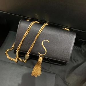 Pochette portafoglio firmata Donna uomo Kate WOC Borsa trapuntata con nappe Borse in vera pelle con lucchetto Borse a tracolla tote di alta qualità di lusso Borse a tracolla tonde