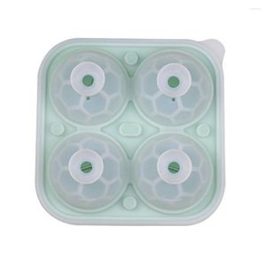 Baking Moulds Convenient Ice Ball Mould Long Lasting Cube Mold BPA Free Make Ice-block 4 Holes Rugby Shape Maker