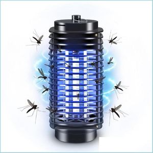 Pest Control Electronics Mosquito Killer Electric Bug Zapper Lamp Anti Repeller Eu Us Plug Electronic Trap 110V 220V Drop Delivery H Dhosq