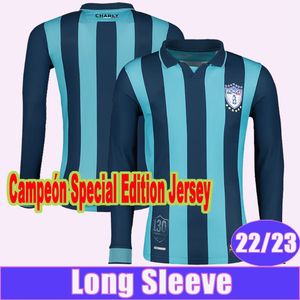 22 23 Pachuca E.Sanchez Maglie di calcio maschile MX CF Pachuca A.Hurtado E.Lopez Champion Edition Speciale Shirt da calcio a maniche lunghe uniformi per adulti