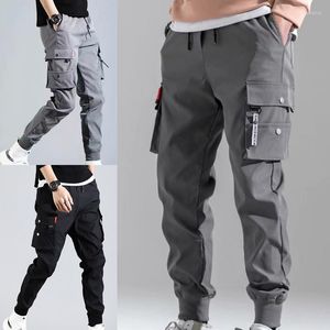 Men's Pants Thin Design Men Trousers Jogging Military Cargo Casual Work Track Summer Plus Size Joggers Men's Clothing YJJ009