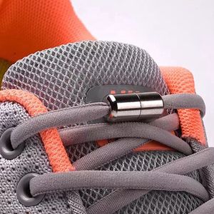 Shoe Parts Accessories Semicircle No Tie laces Elastic laces Sneakers shoelace Metal Lock Lazy Laces for Kids and Adult One size fits all shoe 230330