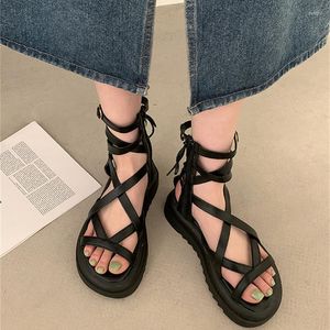 Marka Sıradan Ayakkabı S sandalet Sandalet Yaz Kadın Moda Plaj Platformu Flats Kadınlar Siyah Caual Fahion Düz 851 Sandal Ayakkabı