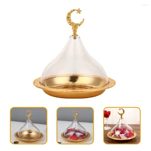 Baking Tools Platter Dome Appetizer Serving Tray Cake Cover Stand Dessert Plate Disc Ramadan