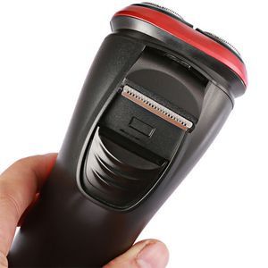 Top quality rechargeable electric shaver washable trimmer barbeador face men shaving machine groomer beard 3D electric razor dropshipping