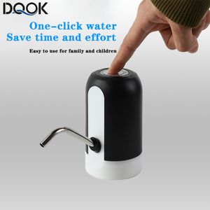 Other Drinkware Water Bottle Pump USB Charging Automatic Electric Dispenser Auto Switch Drinking 230330