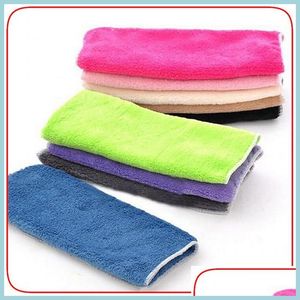 Rengöringdukar Ekofriendly Natural Wood Fiber Nonstick Oil Rags Kök handduk Mtipurpose Dish Scouring Pad Drop Delivery Home Garde DHST6