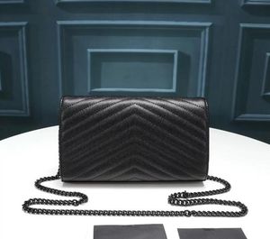 2023 Hot Fashion Luxury Designer Handväskor Purse Flap Bag Chain Shoulder Bag Caviar Högkvalitativ äkta läder quiltad tygväska Koppling handväska nu