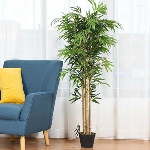 Decorative Flowers Simulation Bamboo Leaves Props Home Garden Festive Supplies Decoration Green Plants Party Artificial Fake Plastic