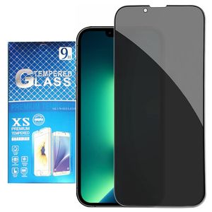 Anti-Glare Privacy Screen Protector för iPhone 15 14 Plus 13 Pro Max 12 Mini 11 XS XR Samsung S23Plus S22 S21 Fe Anti-Peeping Black Temper Glass