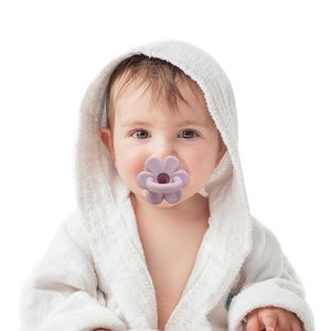 赤ちゃんの面白いおしゃべり新生児ソフトフードシリコン乳首乳児安全な花のタイプ乳首幼児少年女の子のソリッドな色の子供の子供のおもちゃ
