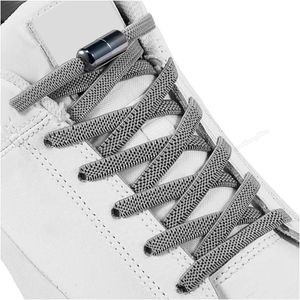 Shoe Parts Accessories 1Pair Multicolor Lock Elastic Sneaker Laces For Kids Adults and Elderly No Tie Shoelaces Quick Athletic Running Shoelace 230330