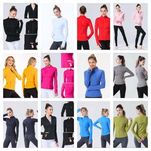 lulu Damen Yoga-Jacke Definieren Workout Sport Mantel Fitness Sport Quick Dry Activewear Top Solid Zip Up Sweatshirt Sportwear 2023 Heißer Verkauf