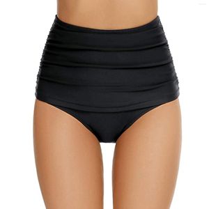 Menas de banho feminina de biquíni alta feminina feminina feminina feminina calcinha de calcinha senhoras Summer moda shorts de natação sólidos