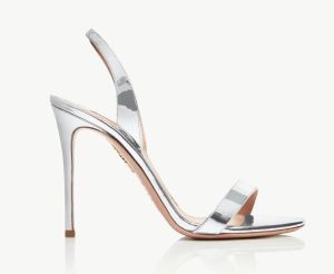 estate Marchi Aquazzuras Sandali da donna in PVC So Nude Plexi Sandal Heels crysta fibbia party abito da sposa scarpe tacco posteriore cinturino suola in pelle sandalo