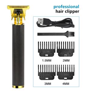 T9 Cabelo masculino Clipper barba Trimmer recarregável Máquina de corte de cabelo barbeiro barbeador Razor elétrico Cutter para ferramentas de estilo masculino Acessórios de barbearia