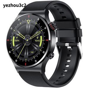 Yezhou2 Multifunktionell Bluetooth QW33 Armband Smart Watch med Business rostfritt stål Rem Fitness Sleep Tracker Vattentät funktion för män