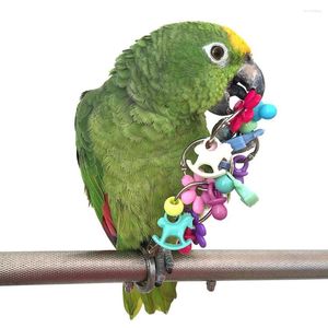 Other Bird Supplies 8 Styles Parrot Toys Wood Birds Standing Chewing Rack Bead Ball Heart Star Shape Toy Accessories