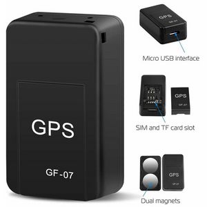 Mini-Auto-GPS-Tracker GF07 Magnethalterung Echtzeit-SIM-Nachrichtenortung Auto-Motorräder Familie Haustier Universal-Anti-Lost-Positionierer