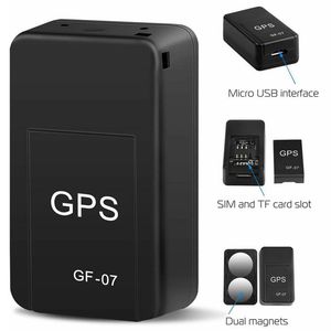 Mini localizzatore GPS per auto GF07 Supporto magnetico Localizzatore di messaggi SIM in tempo reale Auto Moto Famiglia Pet Posizionatore anti-smarrimento universale