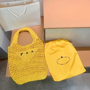 Designer Straw Bags Totes Bag Women Fashion Shopping bags High Capacity Handbags Exquisite Design Knitting Bech Style Decoration