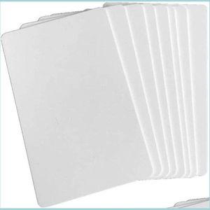 Favor Favor Favor Principal Blank Sublimation PVC Card Plastic White Id Business para promoção Nome do presente Cartões Número da mesa Tag Delive Delive Dhon7