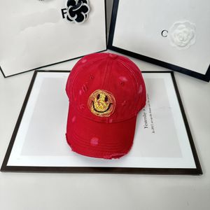 Modna piłka uśmiech twarz design specyficzne czapki graffiti regulowane uliczne kobiety mężczyźni Y2K Old School Baseball Caps