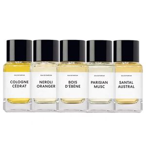 Spray de spray natural perfume neutro de 100 ml colônia cedrat neroli bois parisiano musc Santal austral encens