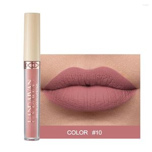 Lipgloss 1Pcs Nude Pink 12Color Matte Liquid Lipstick Mate Wasserdichte Langlebige Feuchtigkeitsspendende Lipgloss Makeup Cosmet