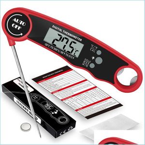 Termometrar Mattermometer med bakgrundsbelysning Digital Instant Läs kött för kök matlagning BBQ Milk Coffee and Oil Deect Frey Drop Dhzxg