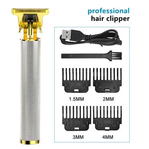 T9 Herrhår Clipper Beard Trimmer laddningsbar hårklippmaskin Barber Rakaverkelektrisk Razor Cutter för mäns stilverktyg Barbershop Tillbehör DHL gratis