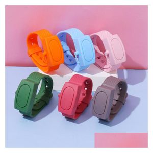 Party Favor Hand Sanitizer Dispenser Armband Dispensing Portable Wristband 10 ml Gel Holder Sile Wrap Drop Delivery Home Garden Fest DHF2E