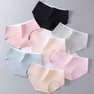 Women's Panties Solid Underwear Leak Proof Antibacterial Cotton Fabric Sexy Pink Cute Girls' Underwear 230331